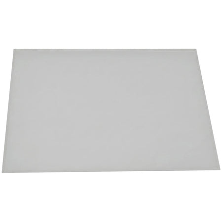 Light grey rectangular Lens Solar Large Outer Welding Helmet Lense viewed from the top.