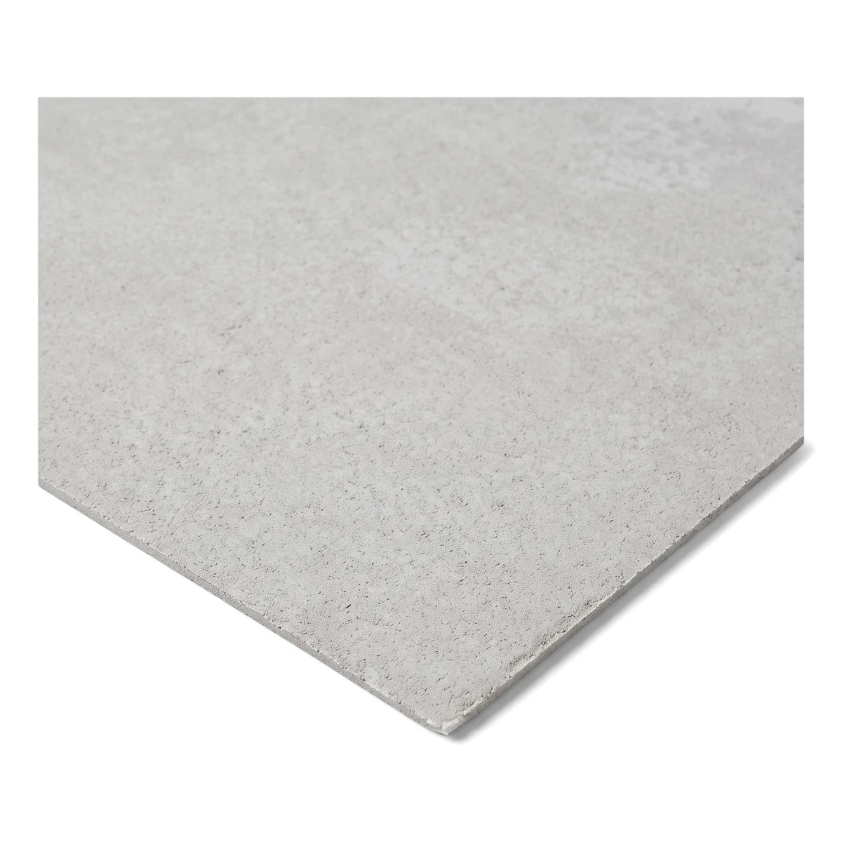 Light grey textured rectangular ceiling board. The panel is viewed at an angle, highlighting its subtle surface details.