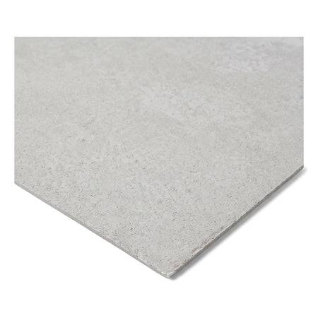 Light grey textured rectangular ceiling board. The panel is viewed at an angle, highlighting its subtle surface details.