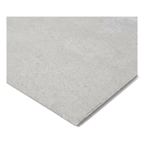 Light grey textured rectangular ceiling board. The panel is viewed at an angle, highlighting its subtle surface details.