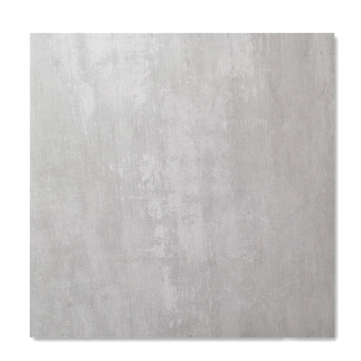 Matrix Grey 60X60 Tile featuring a distressed concrete look with varying light grey tones, viewed from above.