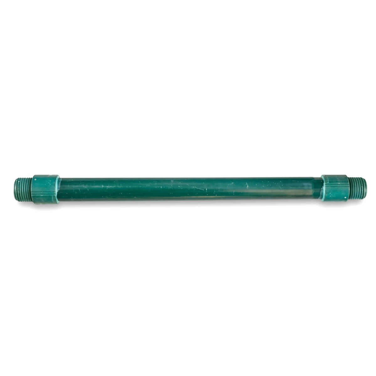 15mm x 500mm dark green micro standpipe with threaded ends, for plumbing and irrigation systems