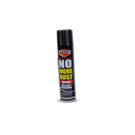 Black NASCA No More Rust Brown anti-rust prevention spray can for metal protection, 500ml.