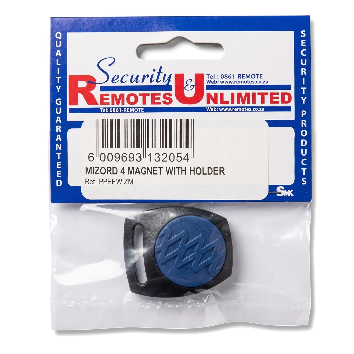 Nemtek-Energizer Tag Security Hardware in retail packaging, featuring a black holder and blue magnet.