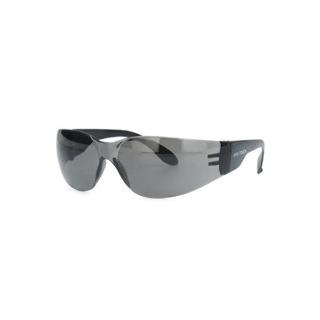 Opti Gear Sporty Safety Spectacles with grey lenses and black frames, designed for eye protection.