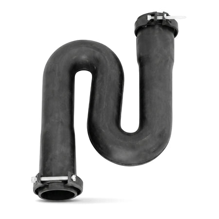 Plain S-Trap pipe, black, 32mm x 40mm, for plumbing applications, shown vertically on a white background.
