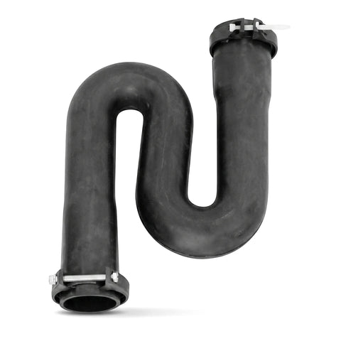 Plain S-Trap pipe, black, 32mm x 40mm, for plumbing applications, shown vertically on a white background.