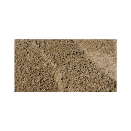 Close-up of brown plaster sand, a bulk construction material, showing its granular, textured surface. Ideal for construction