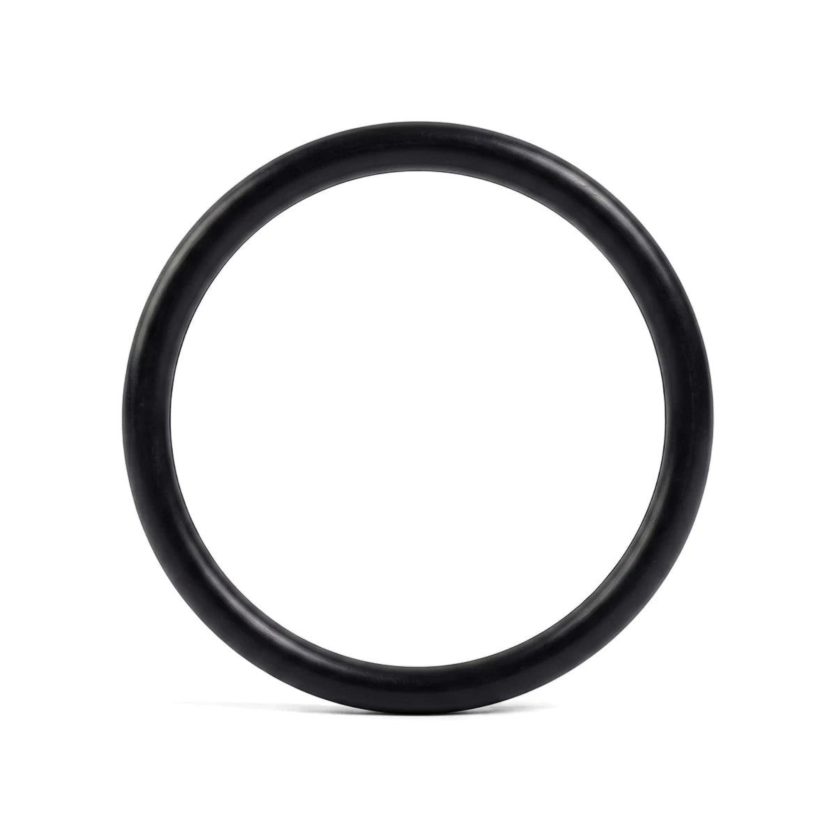 Black pool light terminal cap and O-ring set displayed on a grid paper with measurements, indicating their size.