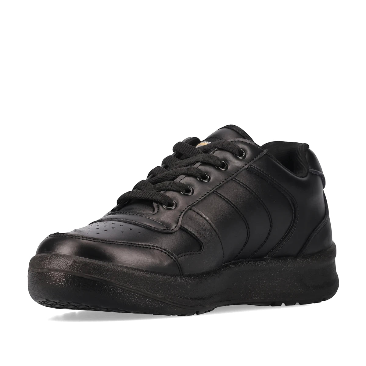Black Rebel Workpro non-safety toe shoe for men, a durable and comfortable athletic-style shoe, shown from a side angle.