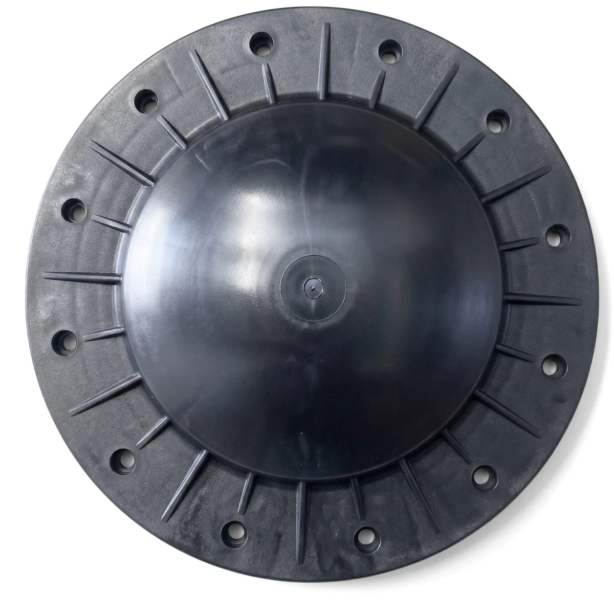 Dark gray Replacement Filter Lid O-Ring for Swimquip 610, circular with a central dome and segmented outer ring.