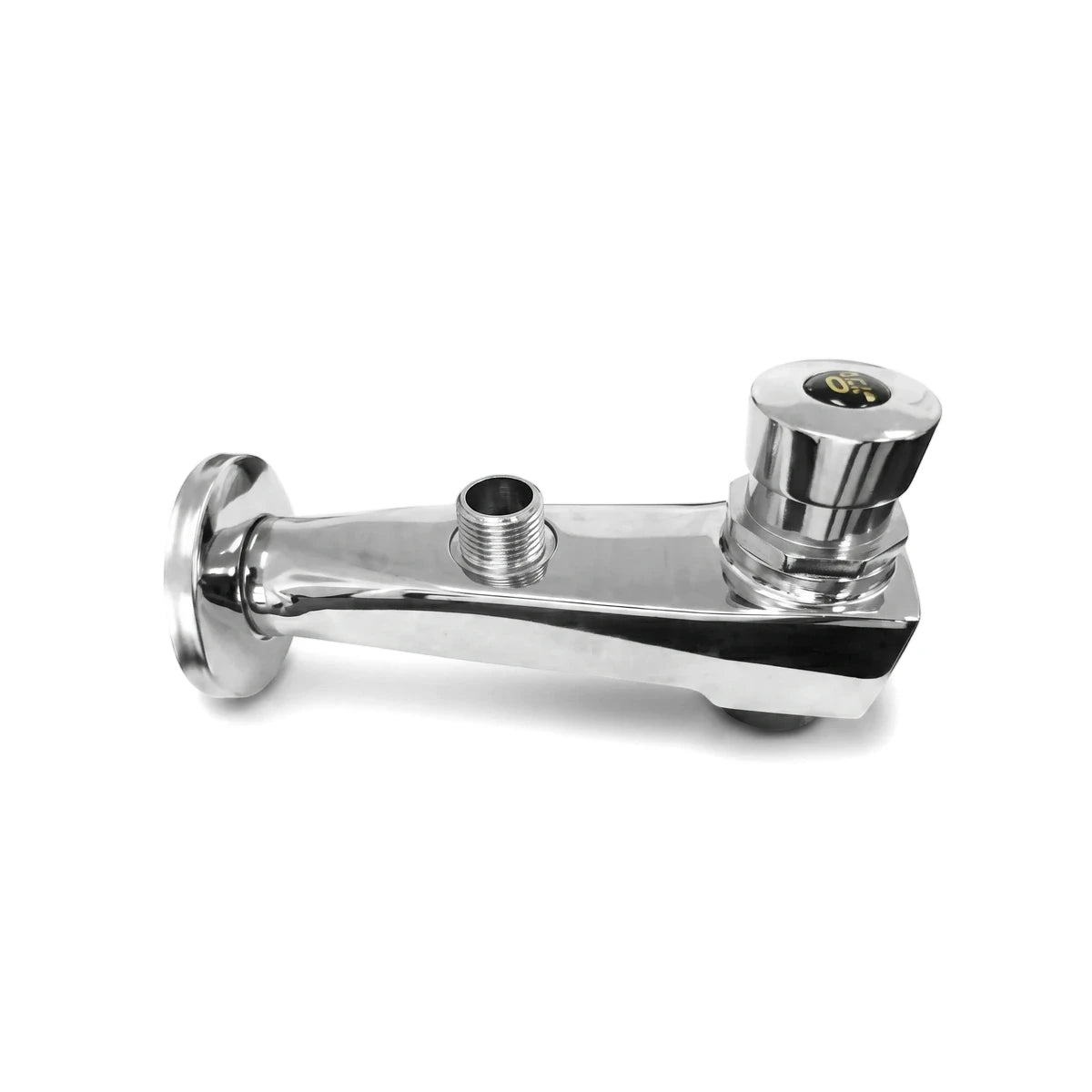 Round Chrome Bath Spout 20mm with polished chrome finish, wall mounted tub spout with diverter knob
