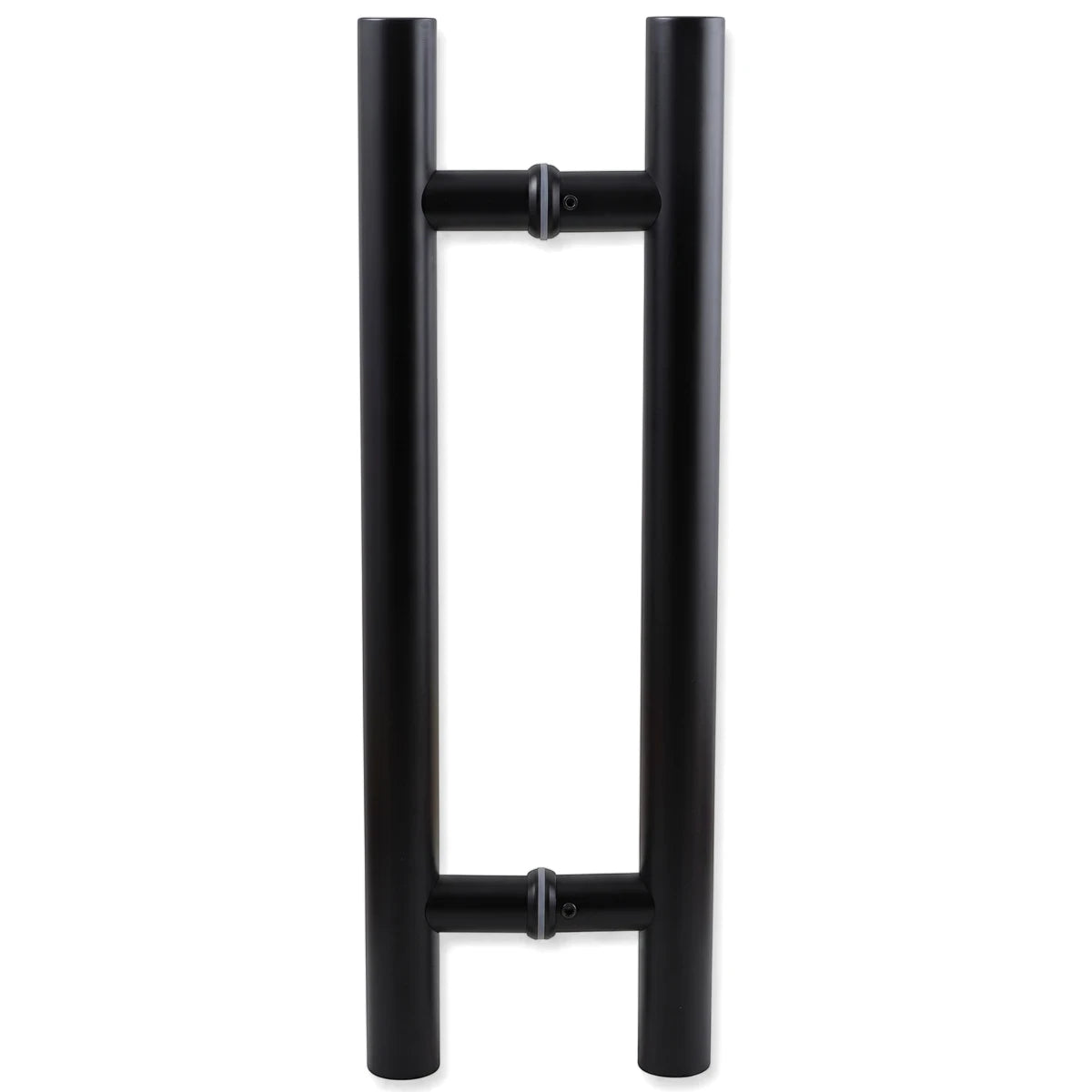 Samson H-shaped pull door handle in a sleek matte black finish for modern residential and commercial applications.