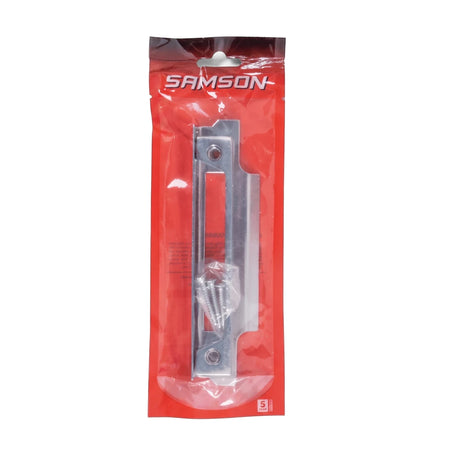 Samson Rebate Kit for Cp Locks and Latches in clear and red packaging with silver metal components and screws.