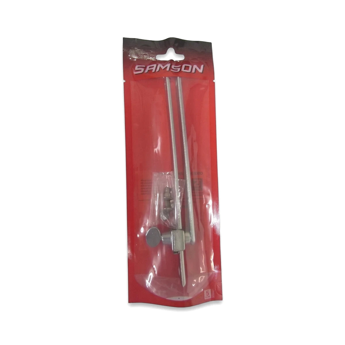 Samson Stay Sliding H/F 178mm Cp with screw locks and latches, presented in clear plastic packaging.