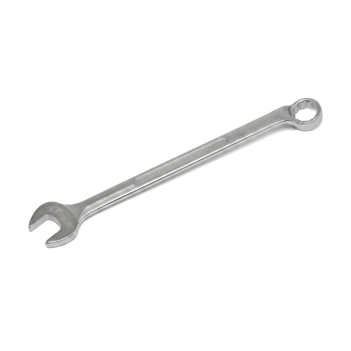 Silver 18mm combination spanner, a versatile metal hand tool for tightening or loosening fasteners.