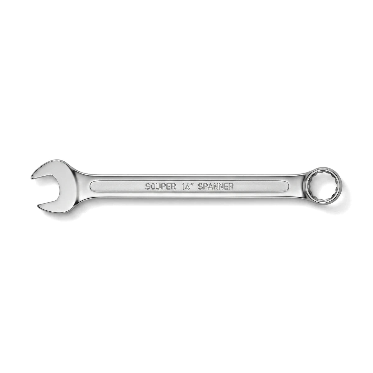Silver 8mm combination spanner wrench, an essential hand tool for tightening or loosening fasteners.
