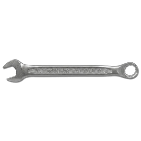 A silver Deep Offset Combination Spanner with a 14mm open end and ring end, shown horizontally on a white background.