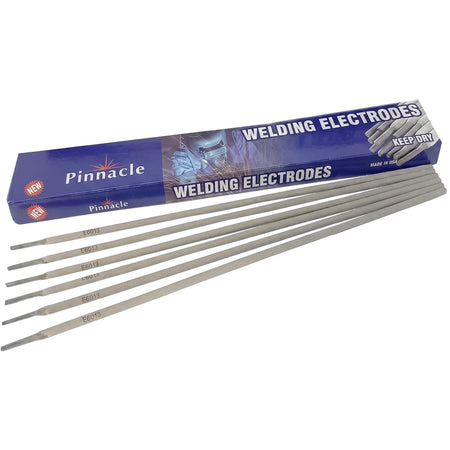 Super 7 E6013 2.0mm 1Kg welding rods displayed with a blue brand box, featuring multiple grey electrodes fanned out.