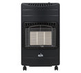 Alva 3 Panel Large Gas Heater - Black
