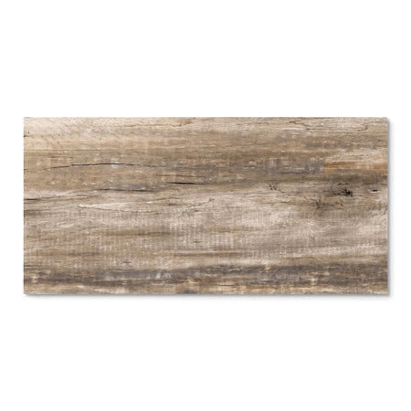 Tabus dark wood tile with a rustic texture, visible natural grain, and weathered brown and gray tones.