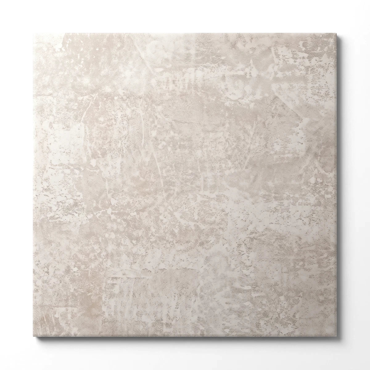 Terreno Pearl 50x50cm tile with light beige pearl tone and subtle stone-textured surface, shown front view