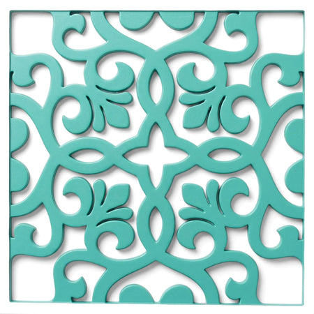 Tjhoko Stenc Mc011-15*15cm paint stencil with intricate teal decorative pattern for crafts and home decor