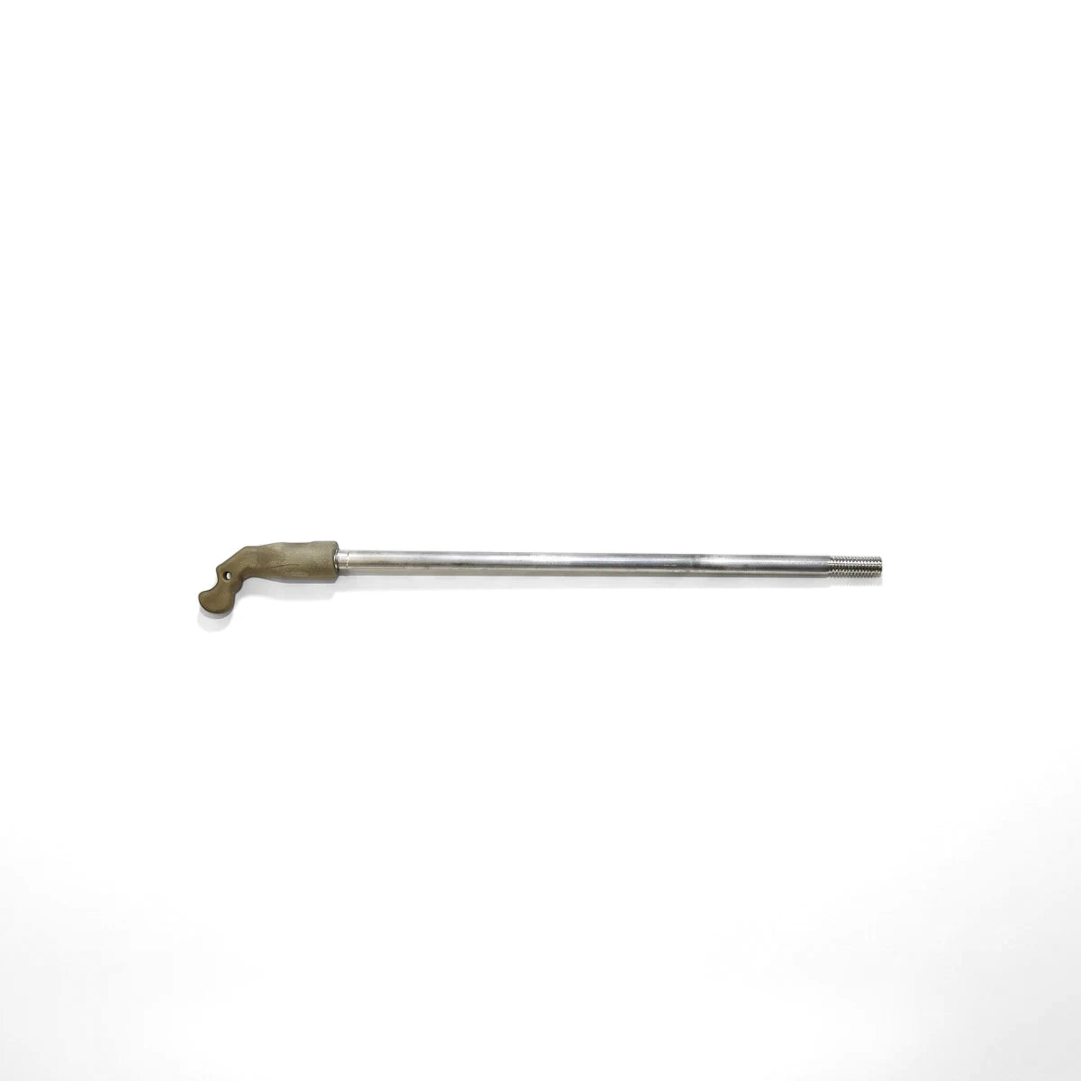 A 145mm toilet cistern float arm, featuring a silver metal rod and a greenish-brown angled plastic end piece.