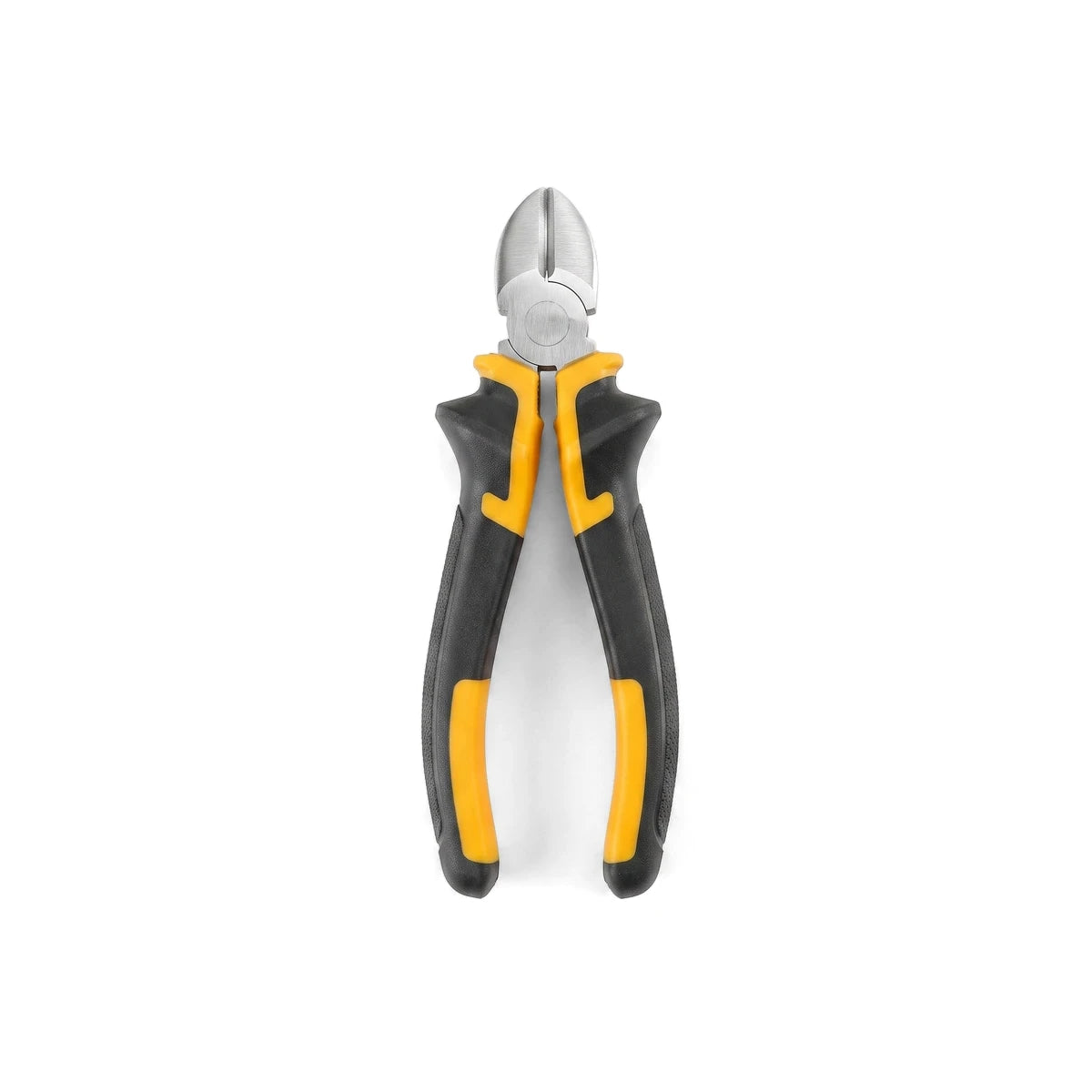 Tolsen 180mm diagonal cutting pliers featuring black and yellow insulated handles and silver cutting jaws.