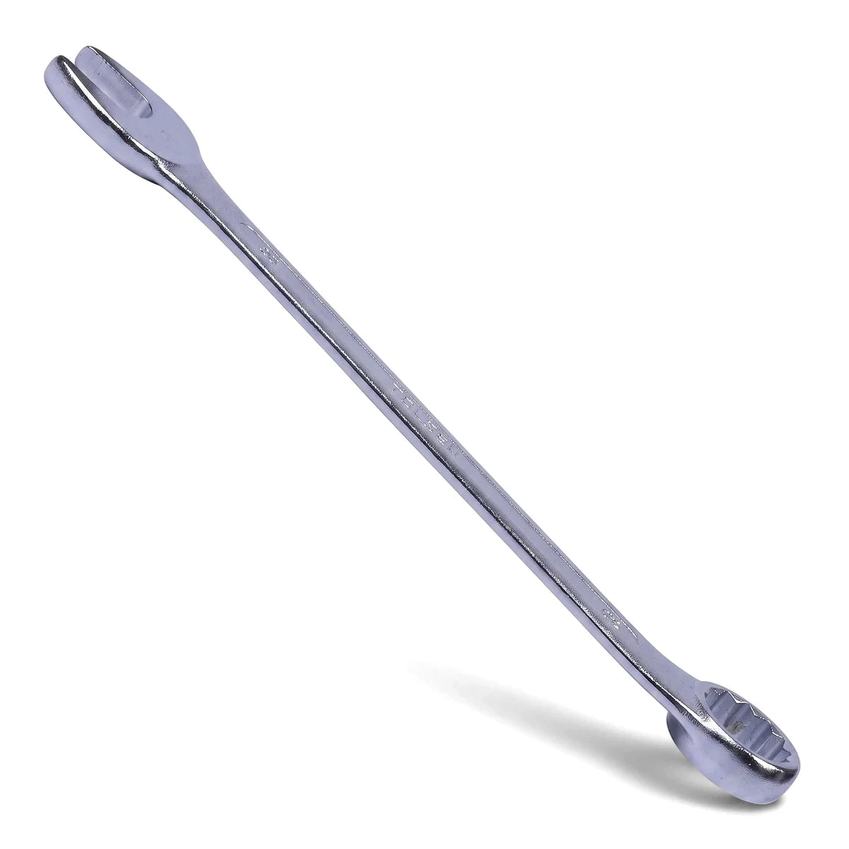 Tolsen 19mm combination spanner, a silver metal hand tool featuring both open-jaw and ring wrench ends.