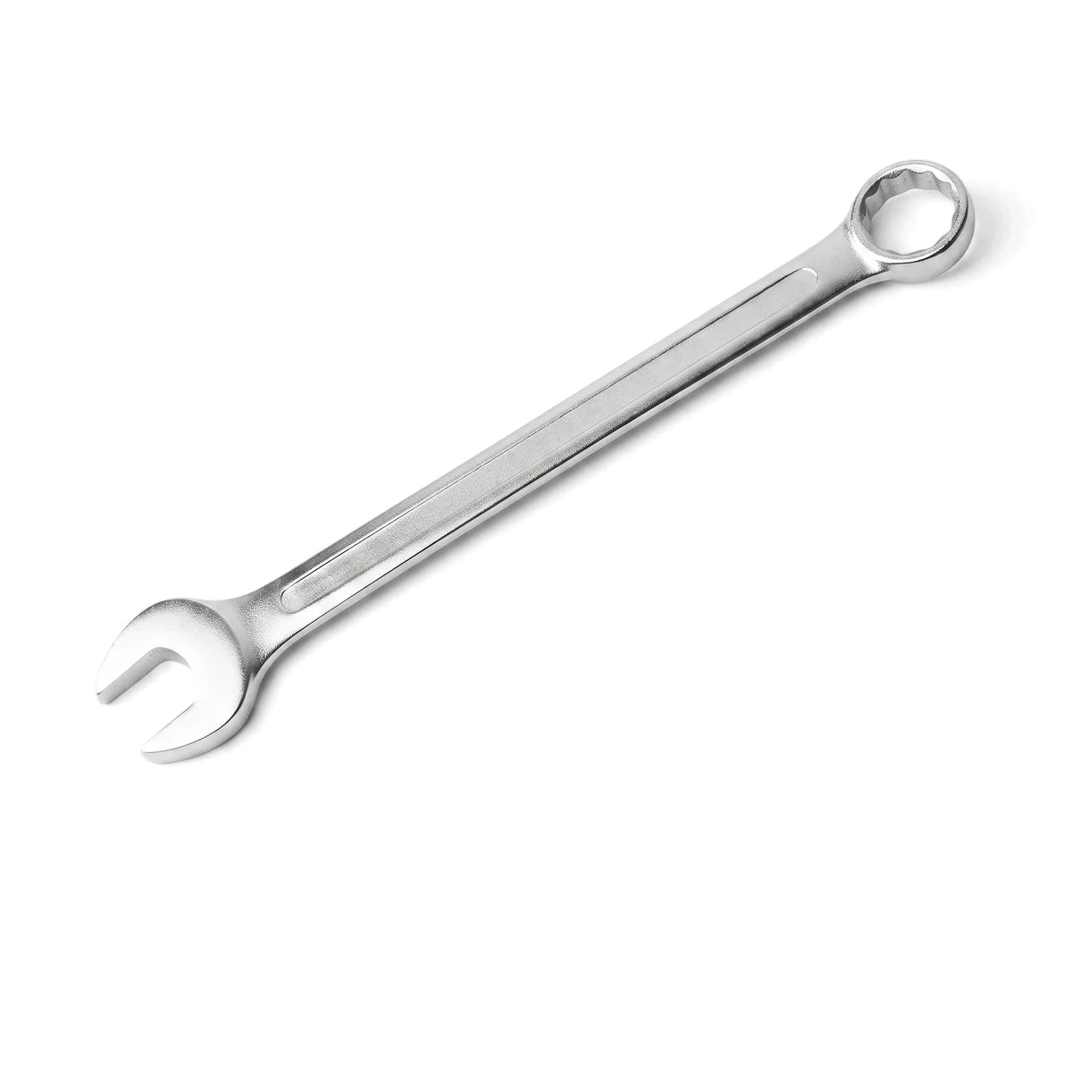 Tolsen 24mm combination spanner, silver metallic, for tightening or loosening nuts and bolts.