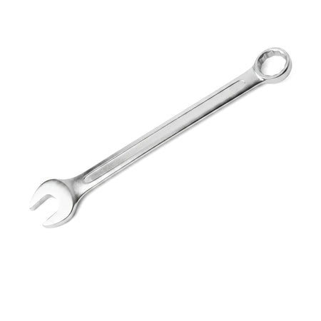 Silver Tolsen 8mm combination spanner, a durable metallic hand tool with an open-end and box-end wrench.