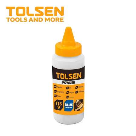 A white Tolsen Chalk Paint Refill bottle with an orange conical cap, featuring a black and orange label indicating blue