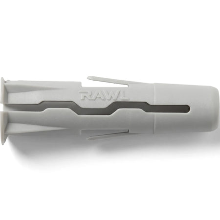 Gray plastic Uno 10mm Multipurpose Plug for secure wall fastening, shown horizontally on a white background.