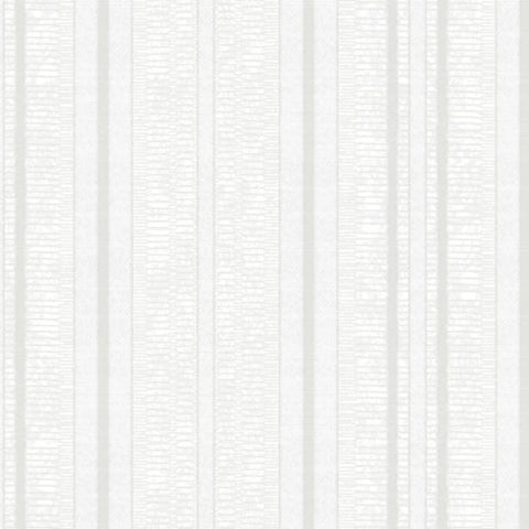 Light grey and white Octagon wallpaper with subtle vertical stripes and alternating textures, a 10-meter roll for interior