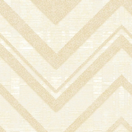 Light beige textured wallpaper featuring a repeating zigzag geometric pattern, suitable for modern interior decor.