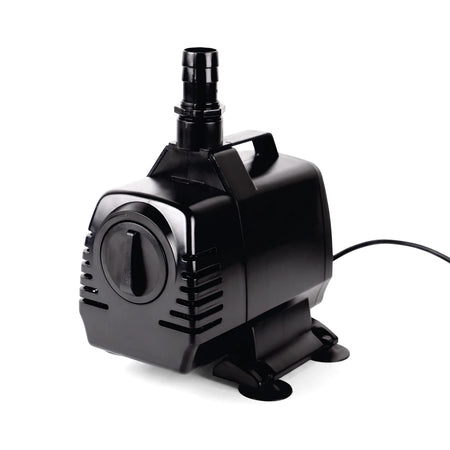 Waterfall 6000 Pump Cable 3-core 10m shown attached to a black submersible pump with outlet nozzle