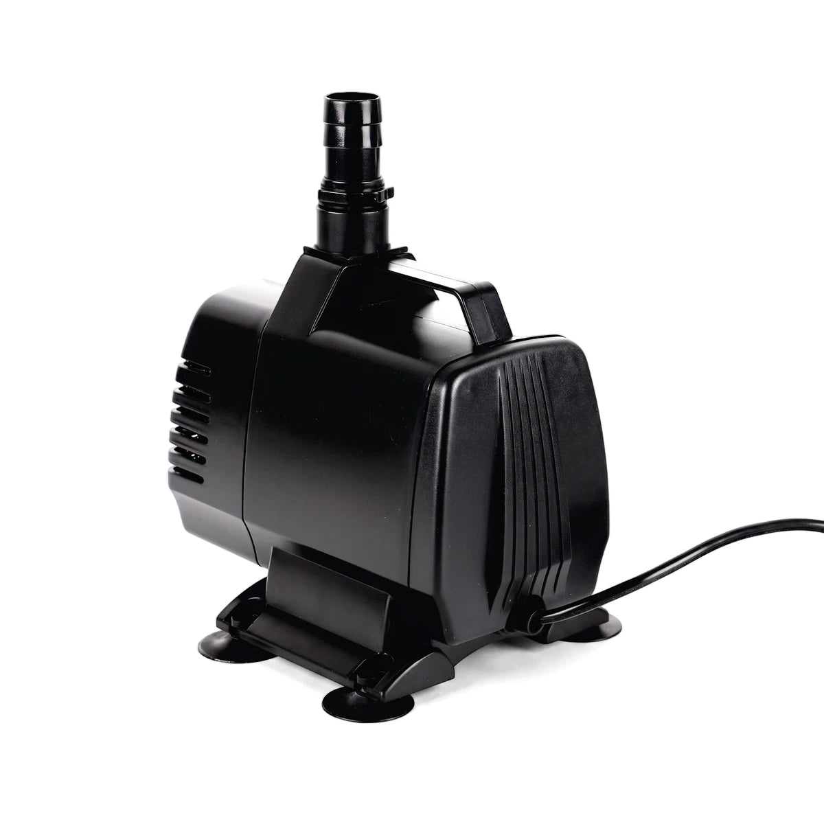 Black Waterfall 6000 submersible utility pump with a 3-core 10M cable, shown from a slightly angled view.
