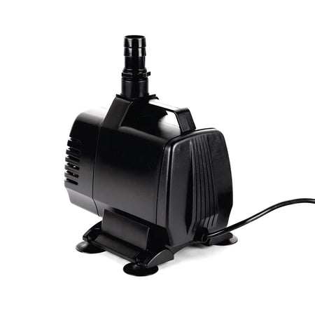 Black Waterfall 6000 submersible utility pump with a 3-core 10M cable, shown from a slightly angled view.