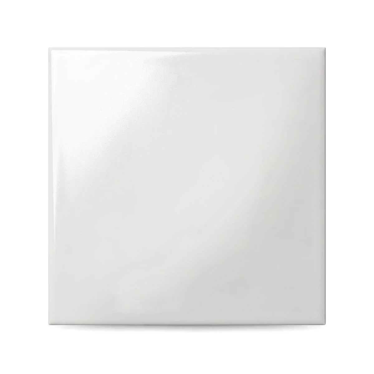 White matt square wall tile, 20x20cm, featuring a smooth, clean surface, ideal for modern kitchen or bathroom decor.
