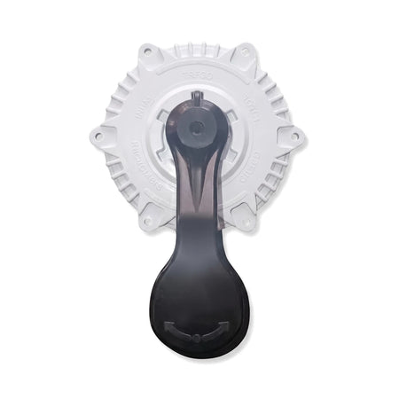 White Multi-Port Valve (MPV) top with a black handle and O-ring, designed for Series 2 systems, shown against a clean