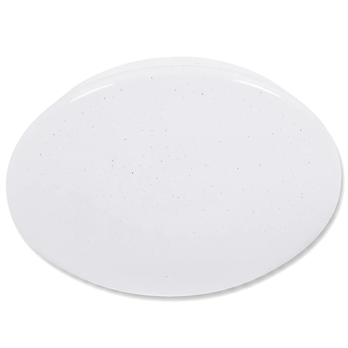 White oval LED poly fitting light with a starlight patterned cover, suitable for ceiling or wall installation.