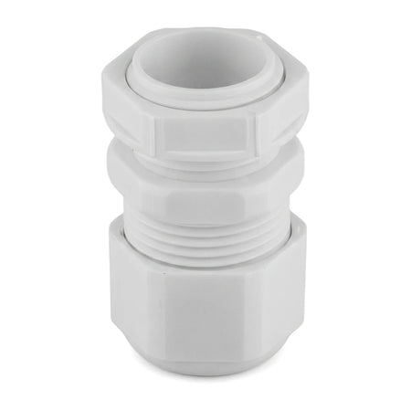 White plastic push-in PVC cable gland from a 20-per-pack kit, shown upright against a plain background.