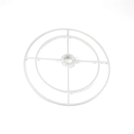 White plastic Zodiac Large Deflector Wheel with a circular design and central hub, shown from an angled top-down view.