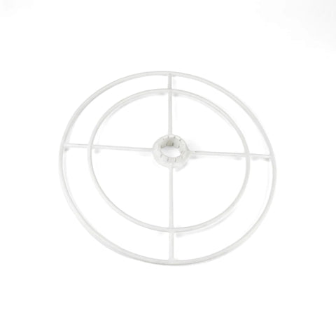 White plastic Zodiac Large Deflector Wheel with a circular design and central hub, shown from an angled top-down view.