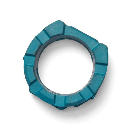 Turquoise Zodiac Replacement Flexi Foot for Pacer, a circular, segmented accessory viewed from above against a white