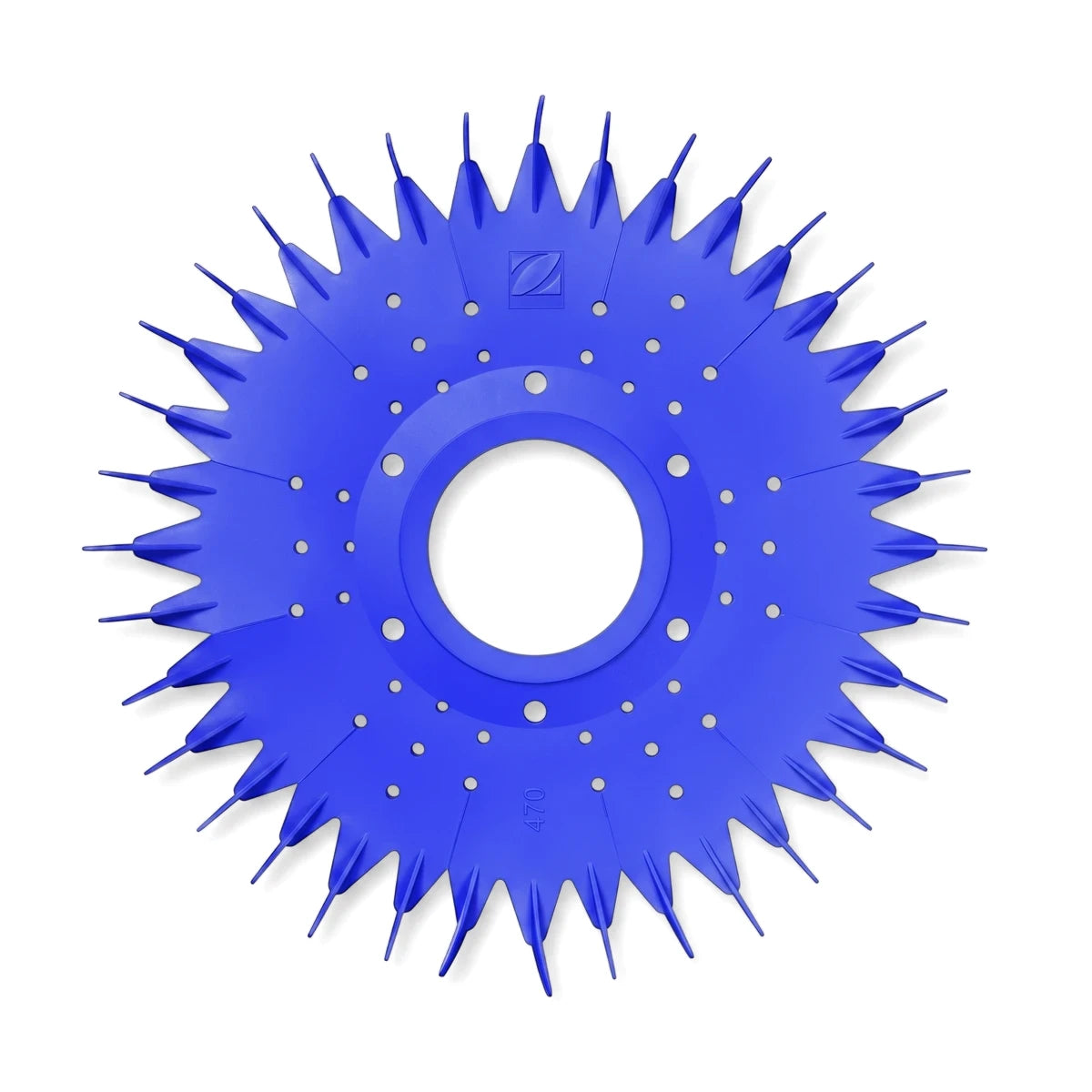 Zodiac Replacement Disc for Pacer/G2 in pearl blue, featuring a circular design with spiky edges and multiple perforations.
