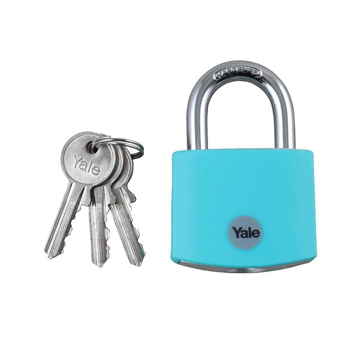 Yale Teal Aluminium Padlock 38mm