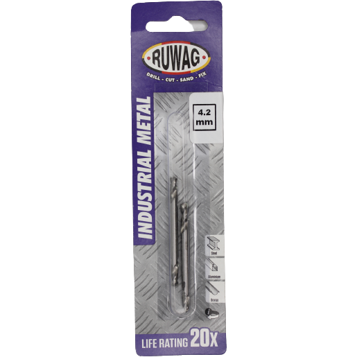 Ruwag 4.2mm Double sided Metal Bit 2 Pc - Al's Hardware