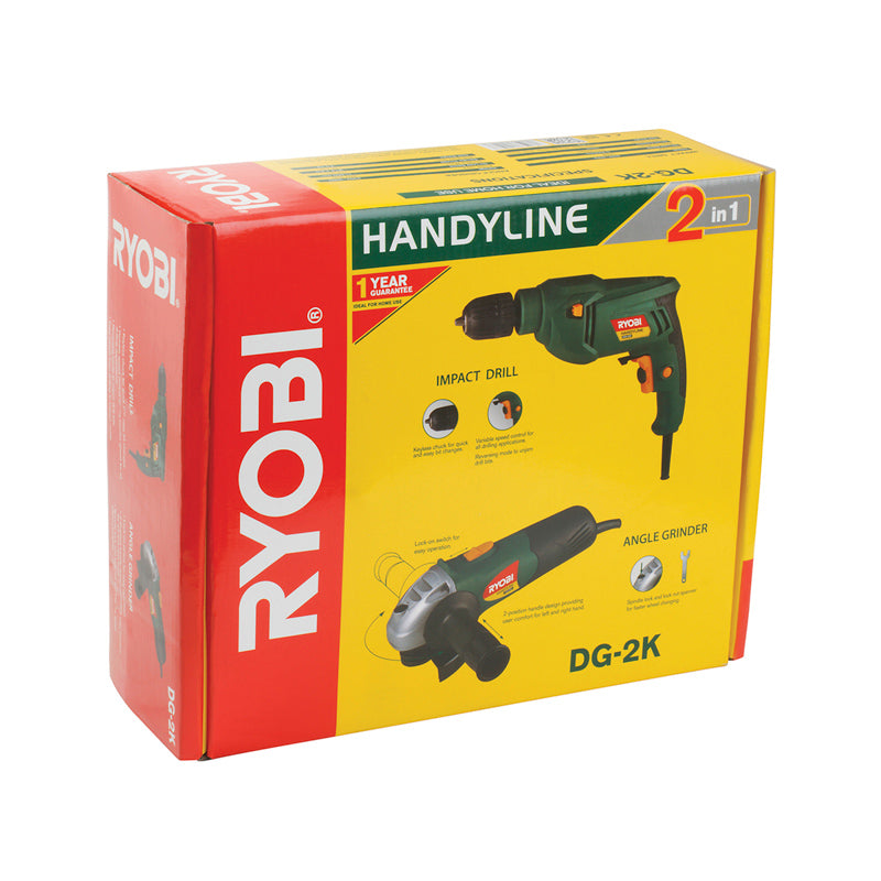 RYOBI 2 PC KIT HANDYLINE DRILL & GRINDER - Al's Hardware
